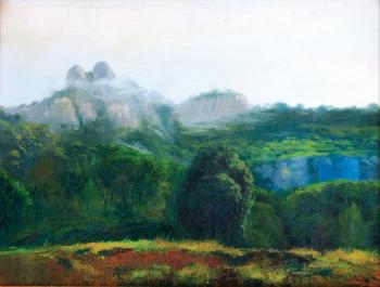 Vista de Montserrat by 
																	Joaquin Vancells