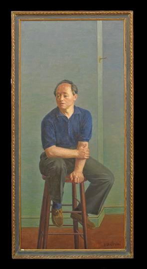 Portrait of the artist Chen Chi by 
																	Alfredo di Giorgio Crimi