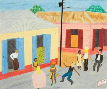 Un dimanche de carneval, Cap Haïtien (A Sunday or Sabbath Carnival, Cape Haïtien) by 
																			Antoine Obin