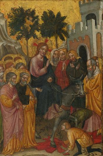 The Entry Of Christ Into Jerusalem by 
																	 Zanino di Pietro