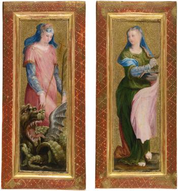 St. Margaret And St. Lucy: a Pair by 
																			Pedro Roviale
