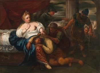 Samson And Delilah by 
																	Pietro Malombra