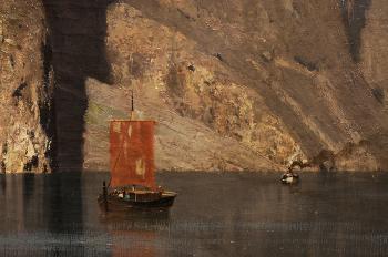 Outing at a Fjord by 
																			Adelsteen Normann