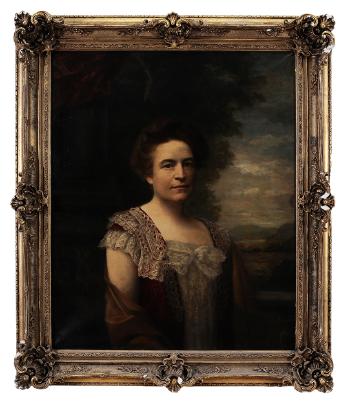 Portrait of Mrs. Cushman Quarrier by 
																			Matthijs Theodorus Mauritius van Salk