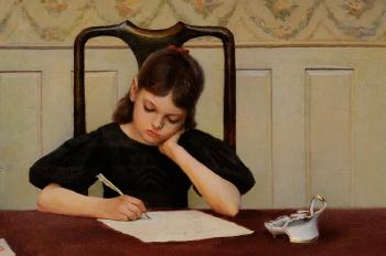 Writing a letter by 
																			William John Whittemore