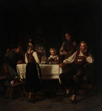 The second birthday by 
																			Friedrich Adolf Hornemann