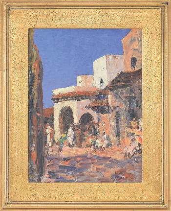 Tunis street by 
																	George Turland