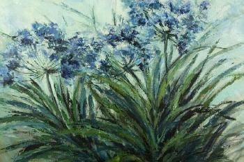 Blue lilies of the Nile by 
																			Chola Lainez