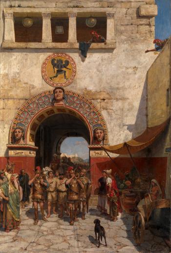 Gate in Volterra, Etruria by 
																	Aleksandr Alexandrovich Swidomski