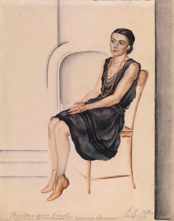 Portrait of the Artist Raisa Vasilievna Khasieva by 
																	Irina Varzar