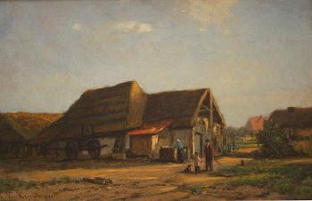 The farmstead by 
																	H van Hagendoren
