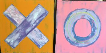 XO diptych by 
																	Stan Olthuis
