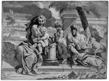 Die Hl. Familie mit dem hl. Johannes by 
																	Jacques Antoine Friquet de Vauroze