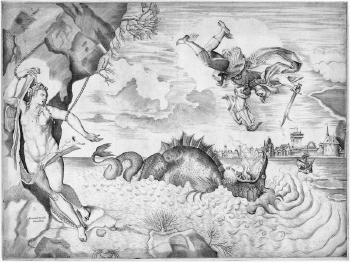Perseus und Andromeda by 
																	Giulio Sanuto