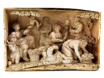 Antik-mythologische Szenendarstellungen: Entführung der Europa. Diana und Aktäon. Diana und Kallisto. Die
Erziehung des Bacchus by 
																			Ignaz Elhafen