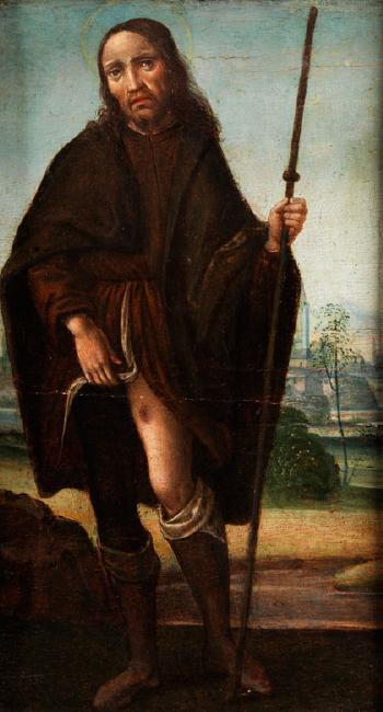 Bildnis ees Heiligen Rochus by 
																			Pietro di Galeotto