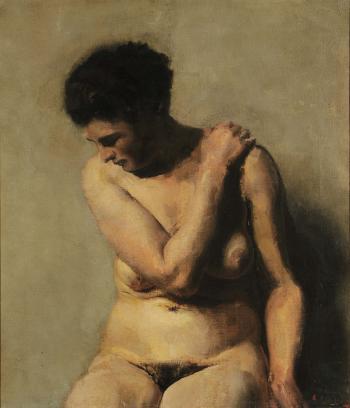 Nudo femminile by 
																	Carlo Agazzi