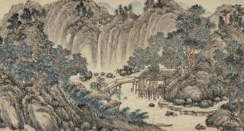 Hermits in Mountain by 
																			 Zhu Yunming