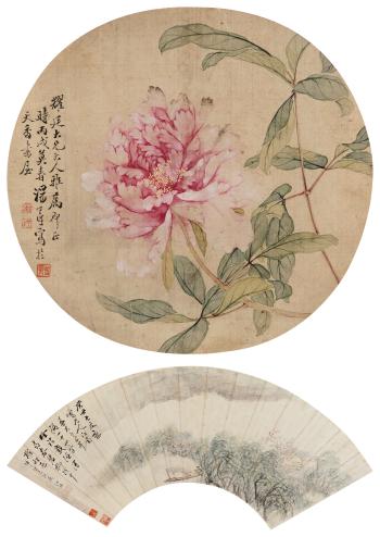 Peony, Landscape by 
																	 Zhang Junbing