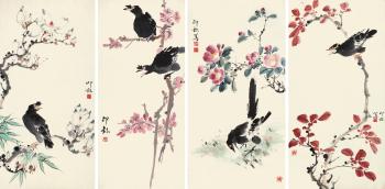 Birds And Flowers by 
																	 Xiao Lang