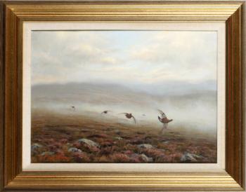 Grouse Flying Low by 
																			Ian Macgillivray