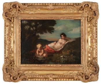 Venus et l’amour by 
																	Marie-Abraham Rosalbin de Buncey