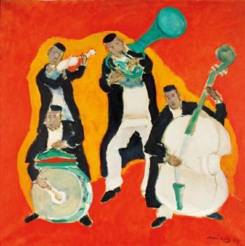 Musiciens juifs populaires by 
																	 Mane-Katz
