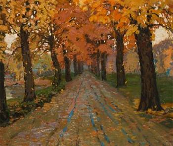 An Alley in Autumn by 
																	Robert F Vacik