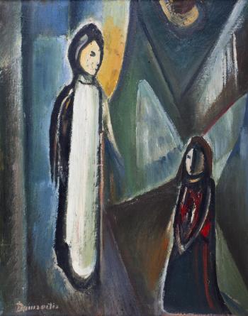 The Life of Christ, triptych by 
																			Pranas Domsaitis