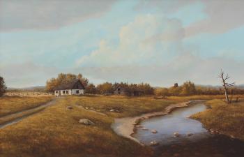 Farm Scene, Haying Season by 
																	Milton Achtimichuk