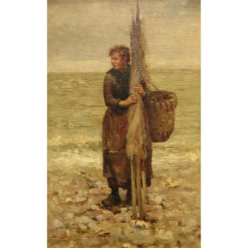 Seaweed Gatherer by 
																	Frederic Vallet-Bisson