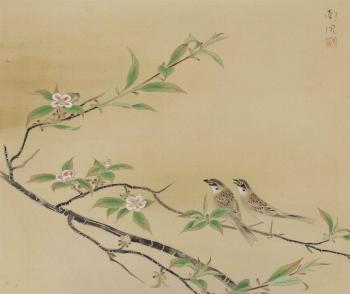Sparrows by 
																	Katayama Nanpu