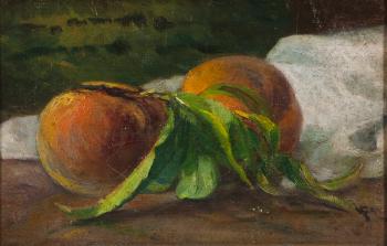 Still-life with peaches by 
																	Luciano Freire
