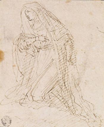 La Vierge agenouillée by 
																	Francesco Curia