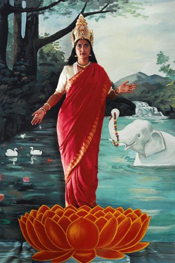 Yogini; Lady In Moonlight; Lakshmi by 
																			N Pushpamala