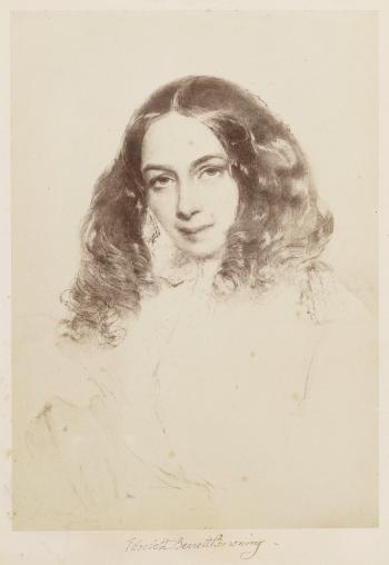 Portrait of Elizabeth Browning Barrett by 
																	Field Talfourd