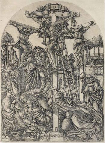 Christ on the Cross between two Thieves (B. 5; Robert-Dumesnil 8; Bersier 12; Eisler 37) by 
																	Jean Duvet