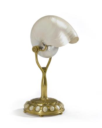 Nautilus lamp by 
																			 Tiffany Glass & Decorating Co