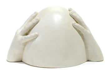 Hand sculpture by 
																			Richard Etts