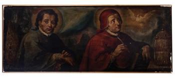 Los Padres de la Iglesia: San Agustín y San Gregorio Magno by 
																			Balthasar Echave