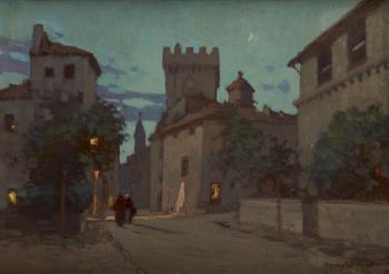 Villeneuve les Avignon de nuit by 
																	Hyacinthe Royet