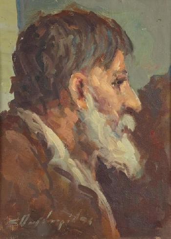 Portrait d'homme de profil by 
																	Spyros Daglaridis