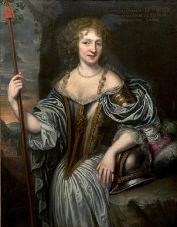 Portrait de Claire Clémence de Maillé, épouse de Louis de Bourbon, prince de Condé by 
																	Jean Nocret