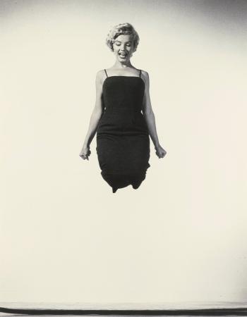 Marilyn Monroe Jumping by 
																	Philippe Halsman