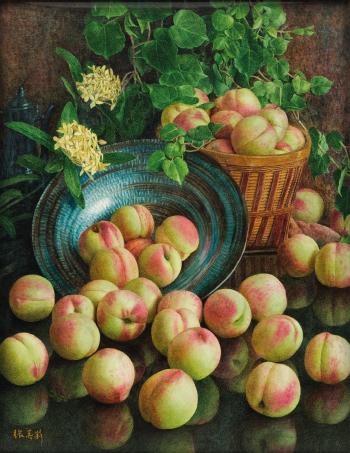 Still Life With Peaches by 
																	 Zhang Meili