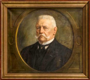 Brustportrait von Hindenburg by 
																	Carl Langhorst
