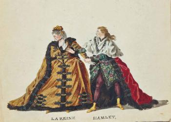 Quinze miniatures représentant des acteurs de théâtre de la Comédie Française, du théâtre de Drury (Londres) et de la Comédie Italienne by 
																	Johann Ludwig Wernhard Faesch