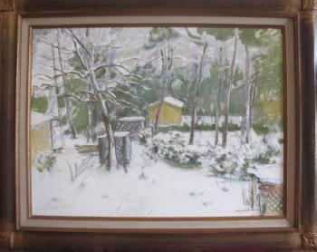 Arcachon, les Abatilles sous la neige by 
																	Jean Aufort