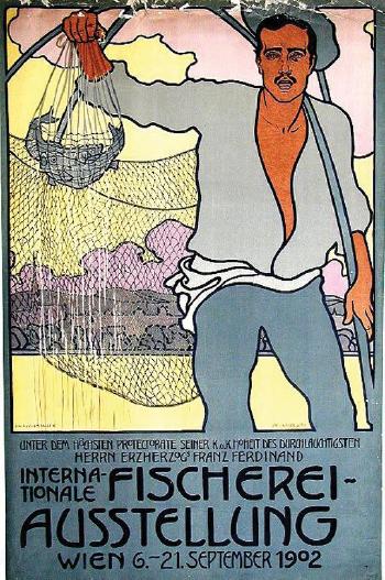 Fischerei-Ausstellung by 
																	Josef Maria Auchentaller
