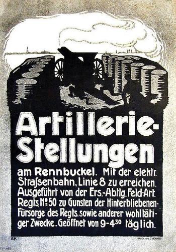 Artilleriestellungen by 
																	Alfred Kusche